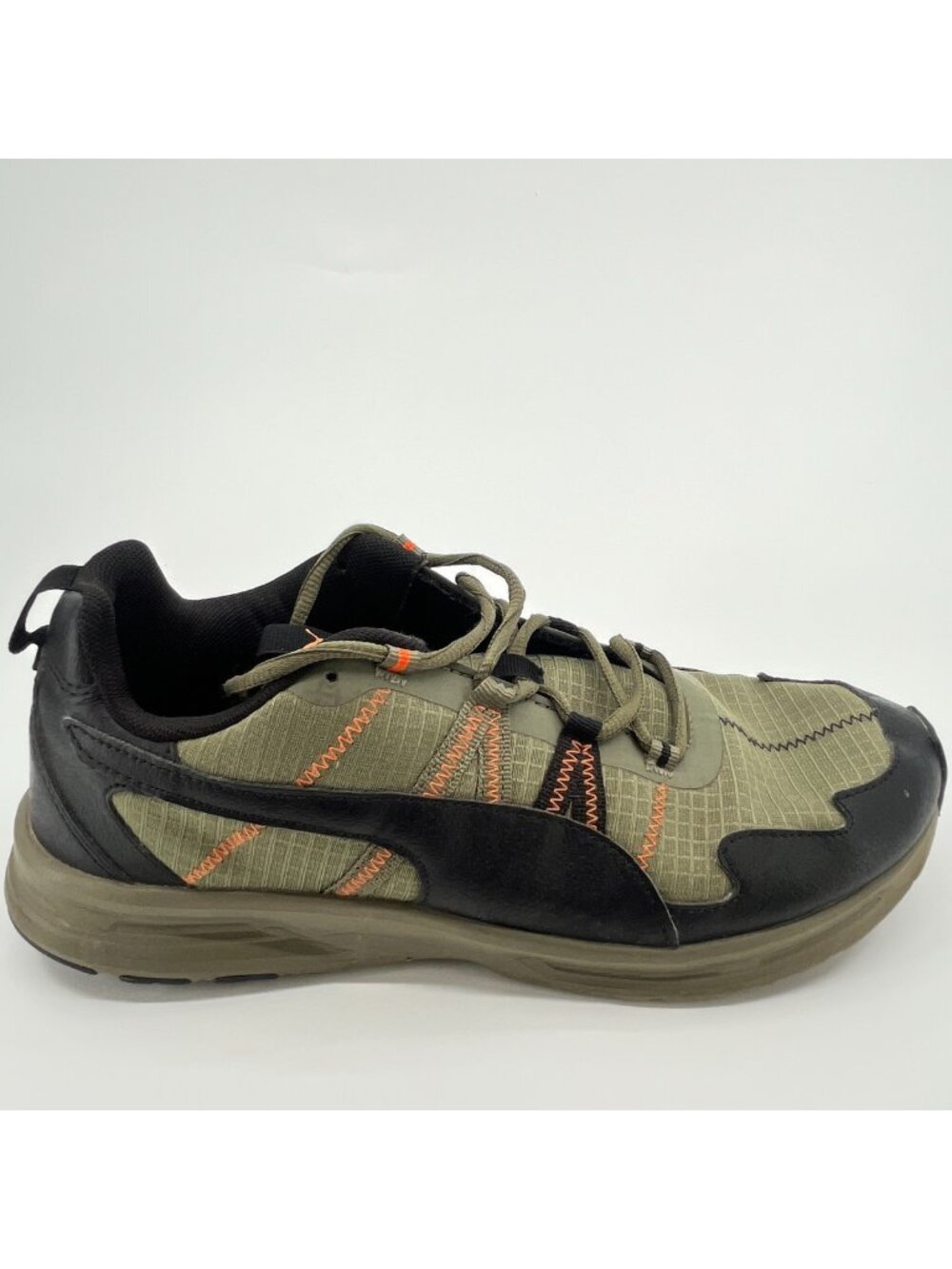 Puma Escalate Mens Size 11 Burnt Olive Black Athletic Running Shoes Sneakers